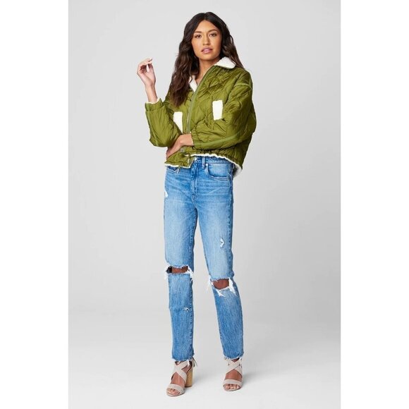 BLANK NYC On The Ball Quilted Sherpa Lined Jacket - Picture 4 of 8